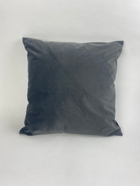 Charcoal Grey Velvet Cushion