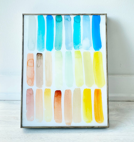 Framed Watercolour Swatches
